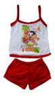 Kit 5 Pijama Menina Moça Infantil Feminino Short Regata Malha Conjunto Camiseta Personagens Alcinha Baby Doll Atacado