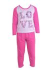 Kit 5 Pijamas Infantil Menina Inverno de frio conjunto calça blusa de criança para dormir em malha