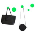 Kit 5 Pino Suporte Parede Cabideiro Roupa Bolsa Gancho Verde