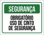 Kit 5 Placa Segurança Obrigatório Uso Cinto Segurança36X46