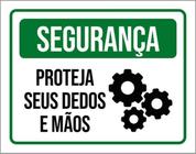 Kit 5 Placa Segurança Proteja Seus Dedos E Mãos36X46