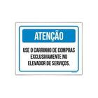 Kit 5 Placa Sinalização - Atenção Use Carrinho Elevador