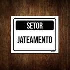 Kit 5 Placa Sinalização - Setor Jateamento