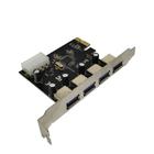 Kit 5 Placa Usb 3.0 Pci-E 4 Portas Pci-Express Pc Kp T102