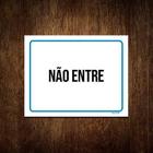 Kit 5 Placas Ambiente Sinalização Setor Não Entre