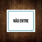 Kit 5 Placas Ambiente Sinalização Setor Não Entre