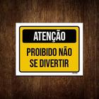 Kit 5 Placas Aniversário Criança Proibido Não Se Divertir