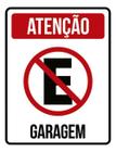 Kit 5 Placas Atenção Proibido Estacionar Garagem 36X46