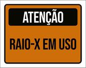 Kit 5 Placas Atenção Raio-X Em Uso 36X46