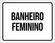 Kit 5 Placas Banheiro Feminino Setor 36X46