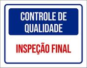 Kit 5 Placas Controle Qualidade Inspeção Final 36X46