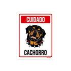 Kit 5 Placas Cuidado Cachorro Rottweiler 2