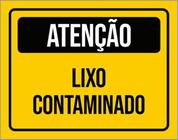 Kit 5 Placas De Atenção Lixo Contaminado 36X46