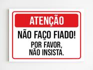 kit 5 Placas de aviso atenção não faço fiado não insista a4 - Mago das Camisas