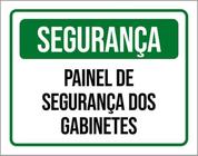 Kit 5 Placas De Segurança Painel De Segurança Dos Gabinetes