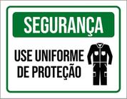 Kit 5 Placas De Segurança Use Uniforme Proteção 36X46