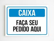 kit 5 Placas de sinalização caixa faça seu pedido aqui mdf - Mago das Camisas