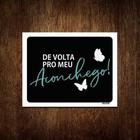 Kit 5 Placas Decorativa De Volta Pro Meu Aconchego