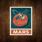 Kit 5 Placas Decorativa Espaço - Planeta Mars Marte