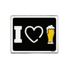 Kit 5 Placas Decorativa - I Love Beer Eu Amo Cerveja