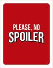 Kit 5 Placas Decorativa Please No Spoiler 36X46