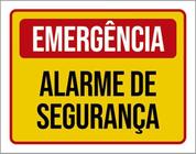 Kit 5 Placas Emergência Alarme De Segurança 36X46