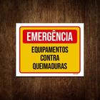 Kit 5 Placas Emergência Equipamento Contra Queimaduras