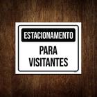 Kit 5 Placas Estacionamento Para Visitantes - Sinalico.Com