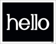 Kit 5 Placas Hello 36X46