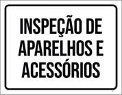 Kit 5 Placas Inspeção De Aparelhos Acessórios 36X46