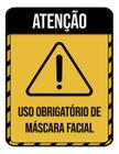 Kit 5 Placas Obrigatório Máscara Facial 36X46