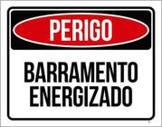 Kit 5 Placas Perigo Barramento Energizado 36X46