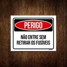 Kit 5 Placas Perigo Não Entre Sem Retirar Os Fusíveis