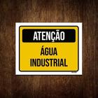 Kit 5 Placas Sinalização Atenção Água Industrial