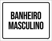 Kit 5 Placas Sinalização - Banheiro Masculino Setor