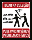 Kit 5 Placas Tocar Coleção Carros Problemas 36X46