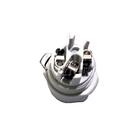 Kit 5 plug conector powercon femea branco