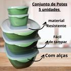 Kit 5 Potes Organizadores Retangular: Organize com Estilo e Eficiência 9,8L, 7L, 4,2L, 1,5L e 1L