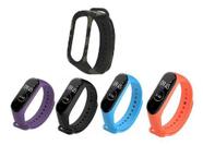 Kit 5 Pulseiras 2 cores Nsmart store compatíveis com Mi Band 3/4