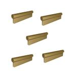 Kit 5 puxador sorento 96mm dourado fosco zen zp5450.096.955 móveis