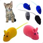 Kit 5 Ratinhos de Veludo Para Gatos Brinquedo Felino Filhote