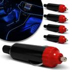 Kit 5 Reator Plug Universal 12v Preto com Vermelho - Prime