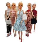kit 5 roupas roupinhas look conjuntos para boneca barbie