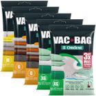 Kit 5 Saco Vacuo Vacbag Embalagem Extra Grande Médio Edredom