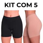 Kit 5 Short Lingerie Anagua Confortável Sexy Roupa Íntima Feminina