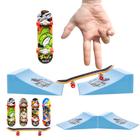 3pçs Kit De Skate De Dedo Com 2 Partes Rampas/Ramp/Rampa Ba5