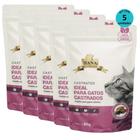 Kit 5 Snacks Hana Healthy Life Castrated Gatos Adultos- 60G