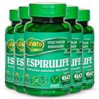 Kit 5 Spirulina 500mg Espirulife Unilife 60 cápsulas