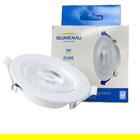 Kit 5 Spot Led Redondo Embutir 3w Branco Quente 3000K Amarelo