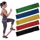 Kit 5 Super Mini Bands Fita Exercicio De Malhar Pilates Alongamento ELASTICOS